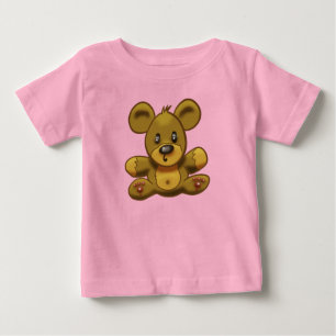 Rosa Teddybär für Baby Mädchen T-shirt