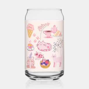 Rosa Teekatzen Dosenglas