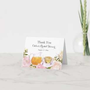 Rosa Teetasse Hochzeitsdusche Dankeskarten Dankeskarte