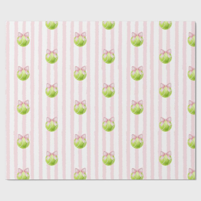 Rosa Tennisball im Prepper-Stil Geschenkpapier (Flach)