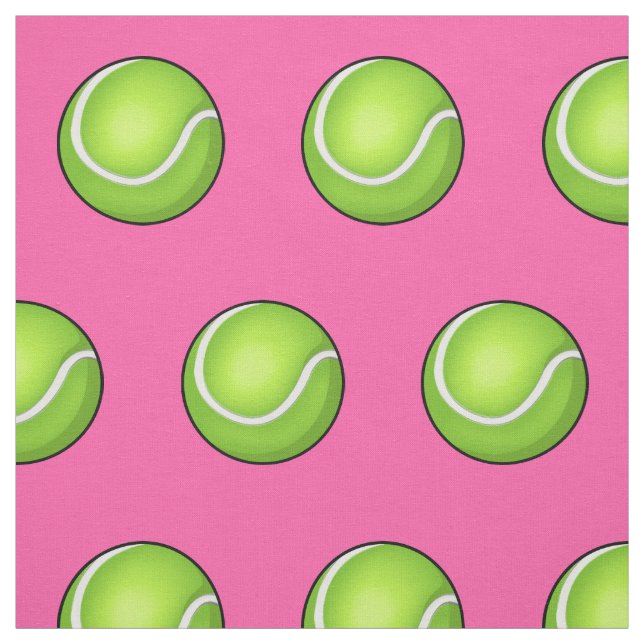 Rosa Tennisball Stoff (Muster)