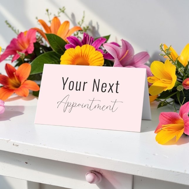 Rosa Termin Karte Schöner Wellness-Center Salon (Von Creator hochgeladen)