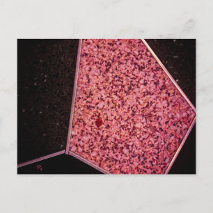 Rosa Terrazzo-Bodenmosaik-Textur Postkarte
