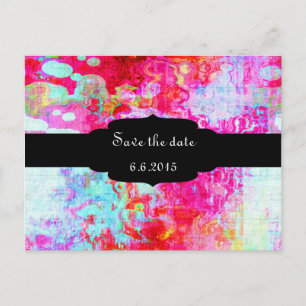 Rosa Textur Ankündigungspostkarte