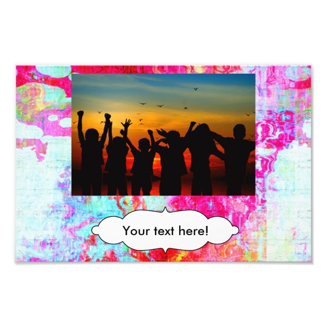 Rosa Textur Fotodruck (Vorne)