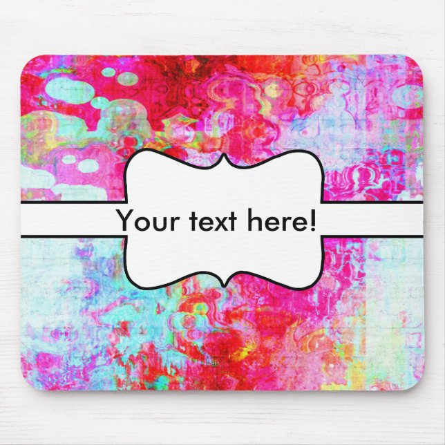 Rosa Textur Mousepad (Vorne)