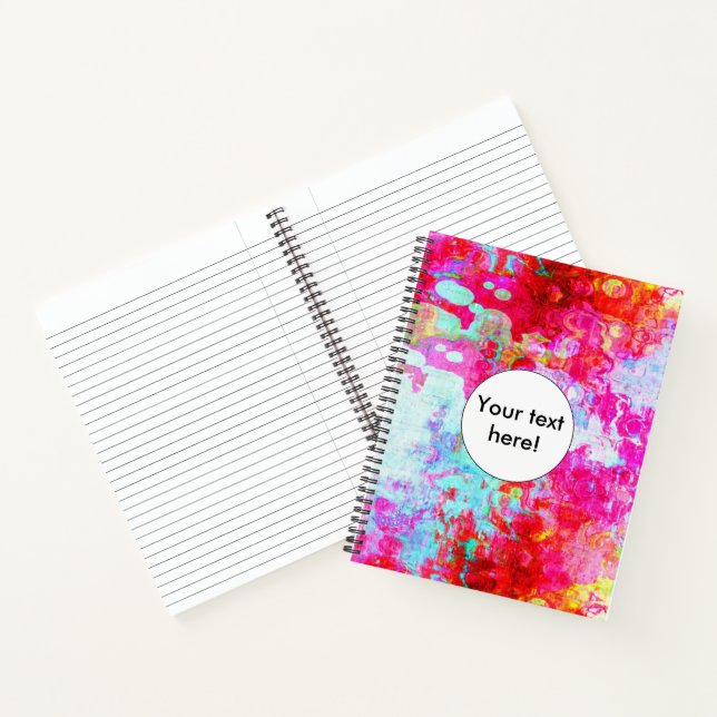 Rosa Textur Notizbuch (Innenseite)