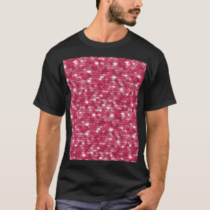 Rosa Textur, Vintages Muster T-Shirt