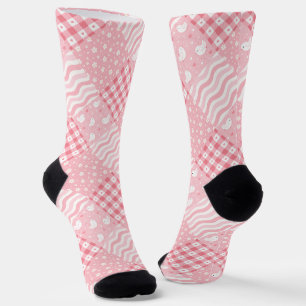 Rosa Texturen Socken