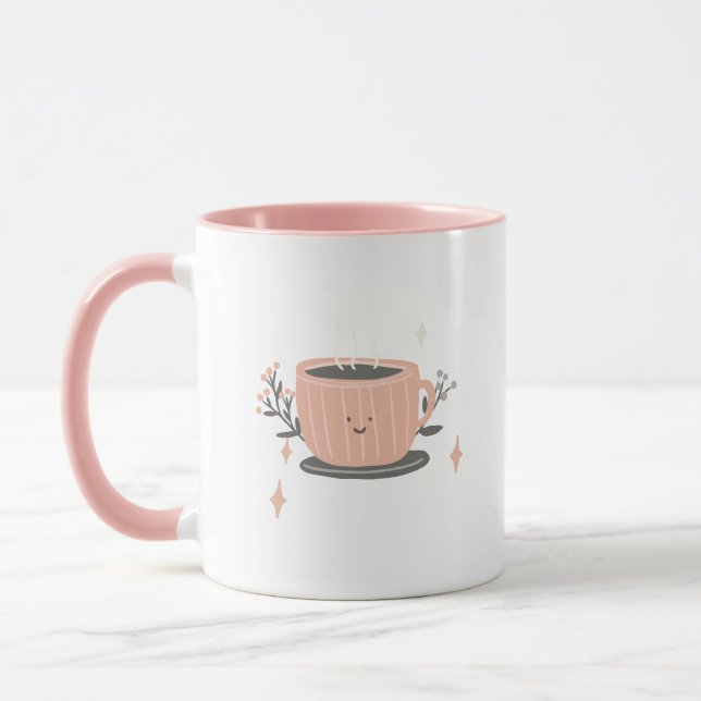 Rosa Texturierte Kaffeetassen & Becher (Links)