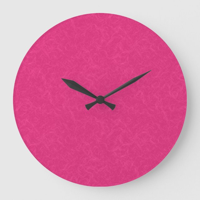 Rosa texturierte Oberfläche mit dezenter Wirbelstr Große Wanduhr (Vorderseite)