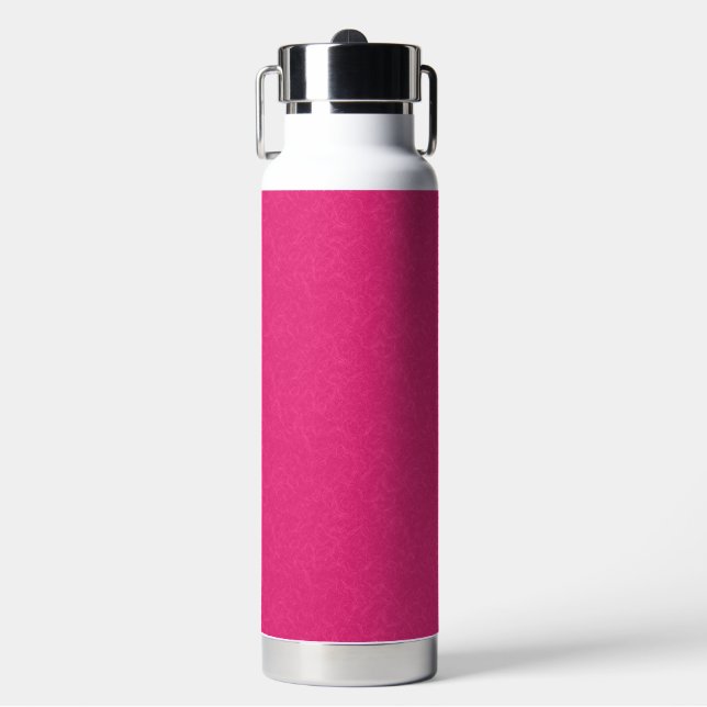 Rosa texturierte Oberfläche mit subtiler Wirbelstr Trinkflasche (Vorderseite)