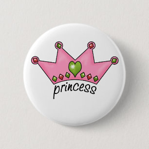 Rosa Tiara-Prinzessin Button