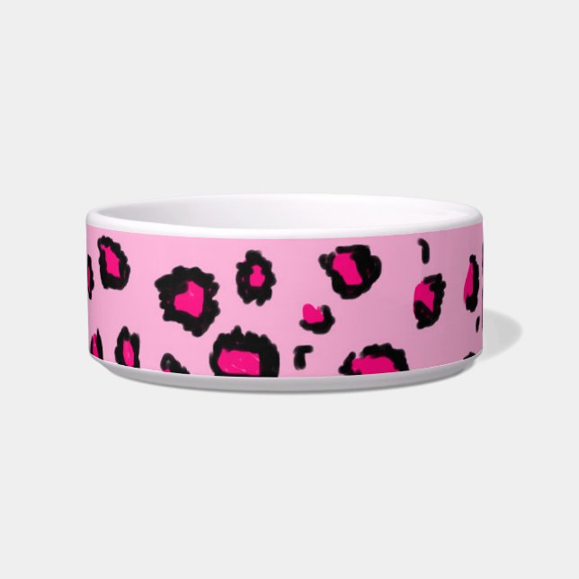 Rosa Tierprint Napf (Vorderseite)