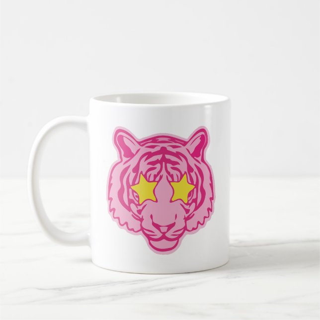 Rosa Tiger Kaffeetasse (Links)