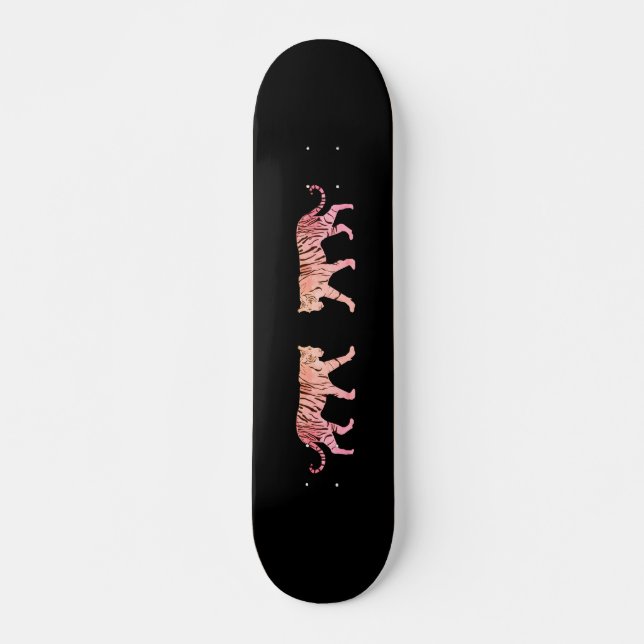 Rosa Tiger Skateboard (Vorne)