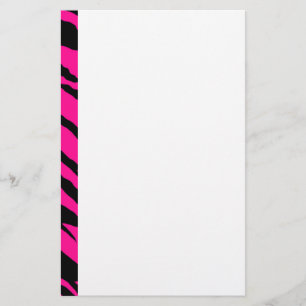 Rosa Tiger Streifen Briefpapier