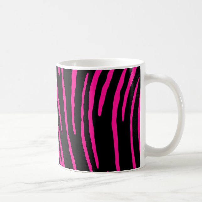 Rosa Tiger Streifen Tasse (Rechts)