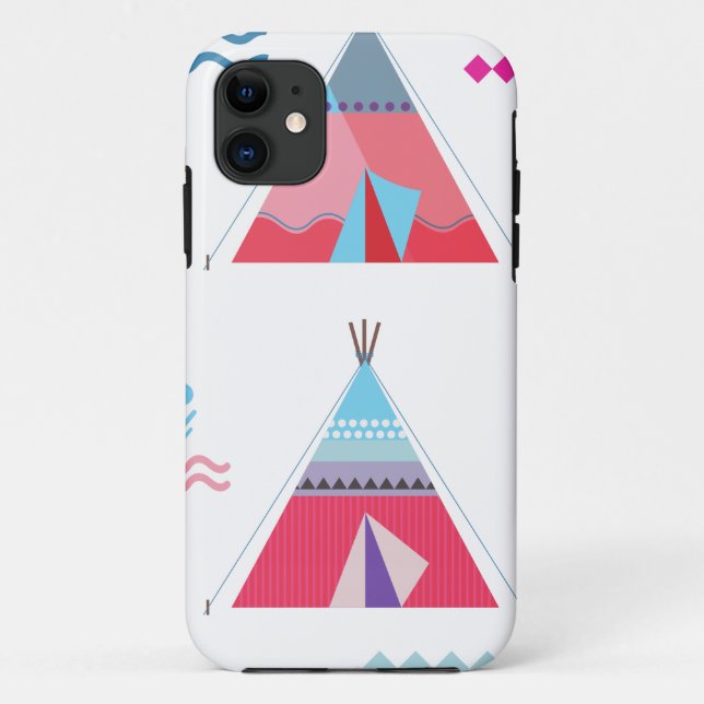 Rosa Tipi Case-Mate iPhone Hülle (Rückseite)