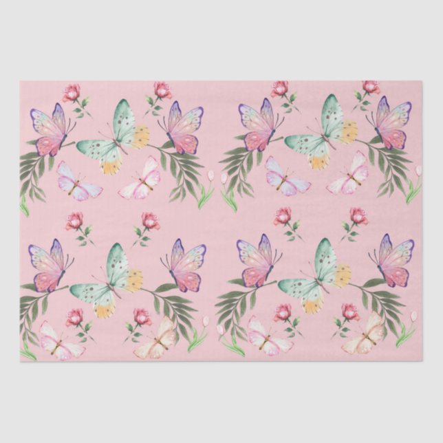 rosa Tissue Seidenpapier (Vorderseite)