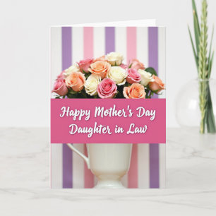 Rosa Tochter Karte Lovely