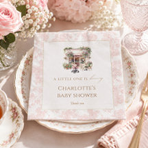 Rosa Toile Baby Is Brewing Café Kaffee Coquette