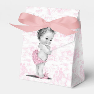 Rosa Toile Baby Shower Geschenkboxen Geschenkschachtel