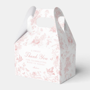 Rosa Toile De Jouy Blumen Dessert Geschenk Schacht Geschenkschachtel