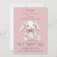 Rosa Toile-Hasen-Kaninchen-Mädchen-Baby-Party