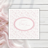 Rosa Toile Safari Vintage Babyparty