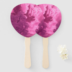 Rosa Töne Infrarot-Wolke Fächer