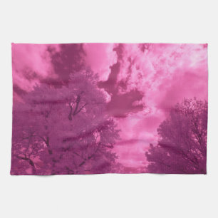 Rosa Töne Infrarot-Wolke Handtuch