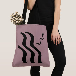 Rosa Töne Schwarze Waves Aztec Design
