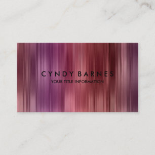 Rosa Töne Streifen Visitenkarte