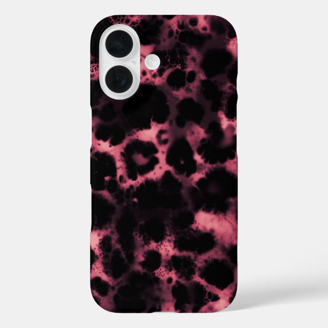 Rosa Tortoiseshell Tortoise Snow Leopard Print Case-Mate iPhone Hülle (Rückseite)