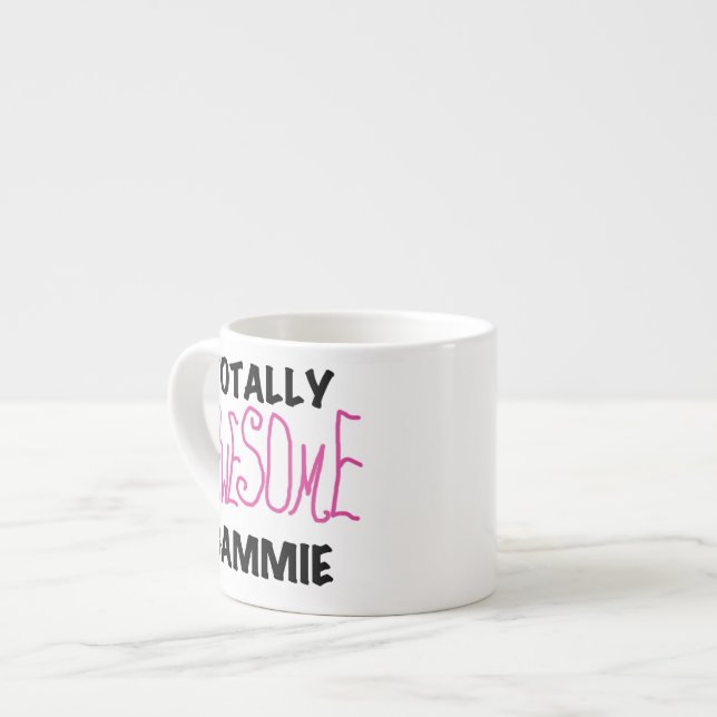 Rosa total fantastische Gammie Geschenke Espressotasse (Vorderseite Links)