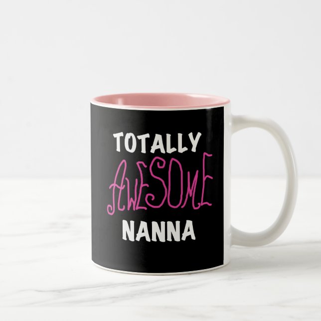 Rosa total fantastische Nanna T - Shirts und Zweifarbige Tasse (Rechts)