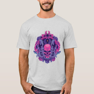 Rosa Totenkopf T-Shirt