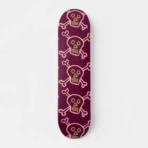 ROSA TOTENKÖPFE UND KREUZKNOCHEN SKATEBOARDS FÜR M