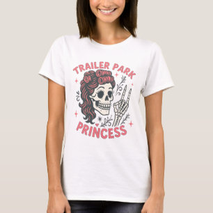 Rosa Trailer Park Prinzessin Lustiger Mädchen-Tote T-Shirt