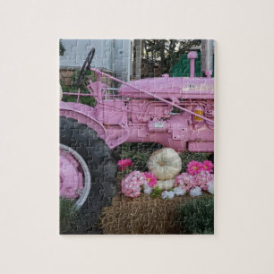 Rosa Traktor Puzzle