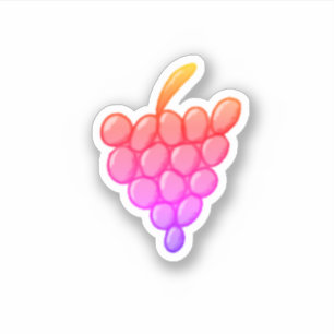 Rosa Trauben Aufkleber