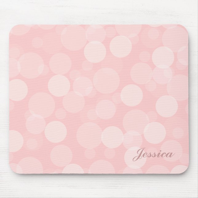 Rosa Traum Mousepad (Vorne)