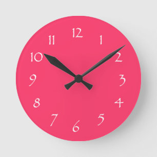 Rosa Traum Runde Wanduhr