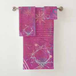 Rosa Träume Abstract Badhandtuch Set