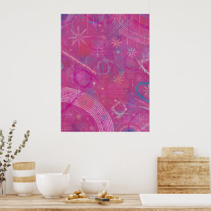 Rosa Träume Abstract  Poster