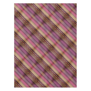 Rosa Tribal Streifen Geometrisches Muster fett eth Tischdecke