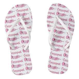 Rosa Trompete Flip Flops