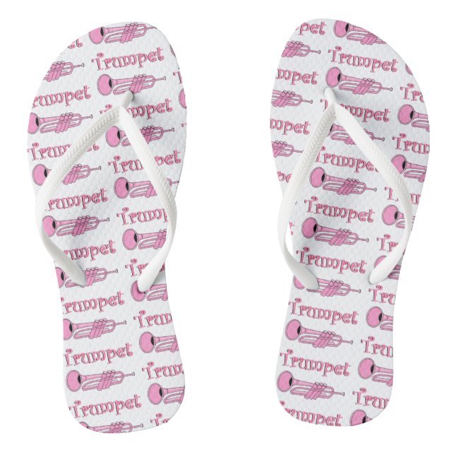 Rosa Trompete Flip Flops (Fußbett)