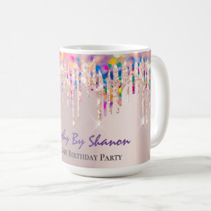 Rosa Tropfen Brautparty Sweet 16. Kaffeetasse